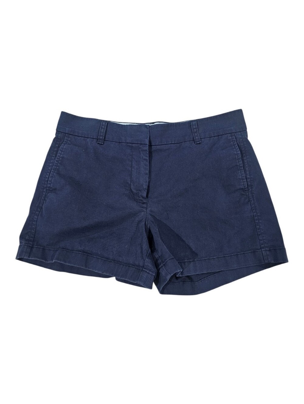 J Crew Navy Women's Cotton Blend Casual Chino Shorts